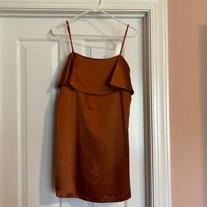 Kimchi Blue Copper Satin Dress